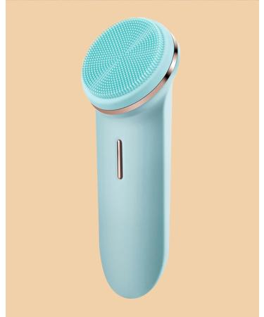 Electric Cleansing Facial Brush | Rechargeable Waterproof Exfoliator | 5-Speed Silicone Scrubber for All Skin Types | Deep Cleanse & Massage - Sea Foam - Buy Online on GoSupps.com