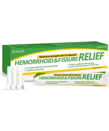 Hemorrhoid and Fissure Cream Hemorrhoidal Ointment for Fast Acting Itch Swelling and Maximum Strength Pain Relief(1 Pack 1 Count(1pack) - Buy Online on GoSupps.com