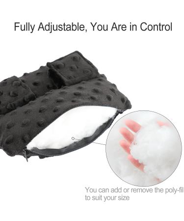 Neck Pad Strap Cushion Pillow for Arm Sling - Comfort Support for Shoulder & Elbow Injuries - Minky Dot Black - Buy Online on GoSupps.com
