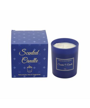 Scented Candles for Men | Wood & Vanilla Scented Candle | White Crystal | Candle Warmer | Soy Candles for Home Scented | Holiday Candle Wood Wicked Candles Birthday Gift Office Hotel (Jasmine)