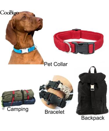 10pcs 1/2"(12.5mm) Side Release Buckles Plastic Black Quick Adjustable Buckle For Backpack Strap DIY Pets Collar Accessory - Buy Online on GoSupps.com