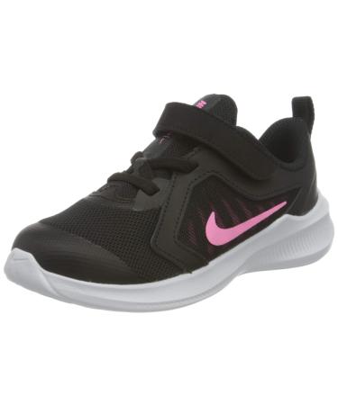 Nike Unisex Kids' Downshifter 10 (PSV) Running Shoe 17.5 EU Black Pink Glow Anthracite White