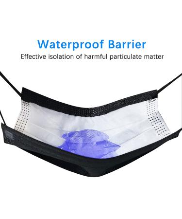 50 Pcs Black Disposable 3 Ply Earloop Face Masks - Home, School, Office & Outdoors - Buy Online on GoSupps.com