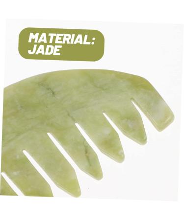 Fomiyes 2-Set Gua Sha Combs | Jade Massage Tool for Facial & Scalp Care | Body Sculpting & Skin Wellness - Buy Online on GoSupps.com