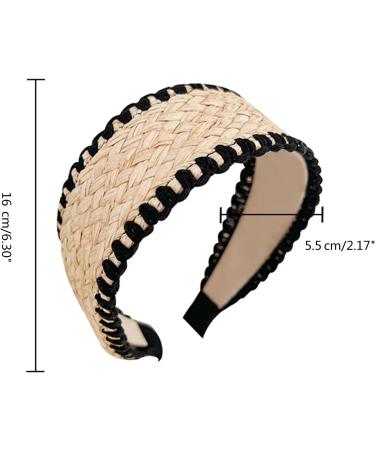 amangul Elegant Wide Hair Bands Photo Booth s Wide Headband Party Headpiece Garland Knotted Headband for Music Festivals(Black No Knot) - Buy Online on GoSupps.com