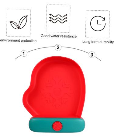 Zerodeko Decorative Dinnerware 1pc Christmas Glove Plate Gloves Flatware Dried Fruit Tray Fruit Plates Storage Basin Child Food 21x17cm Red - Buy Online on GoSupps.com