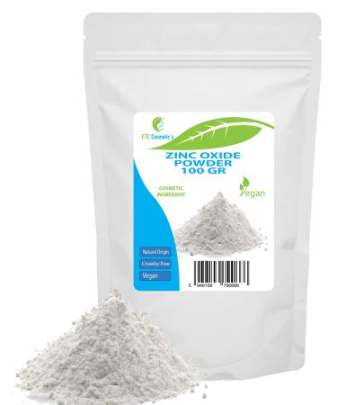 Euro Trade Center Zinc oxide powder zinc oxide powder 100 gr Cosmetic ingredient high purity material nonnano 100 g 1er Pack