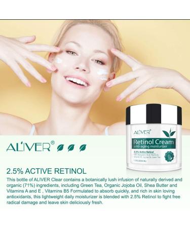 Retinol Face Cream | Anti-Aging Collagen & Hyaluronic Acid Moisturizer | Smooth Wrinkles & Fine Lines - Buy Online on GoSupps.com