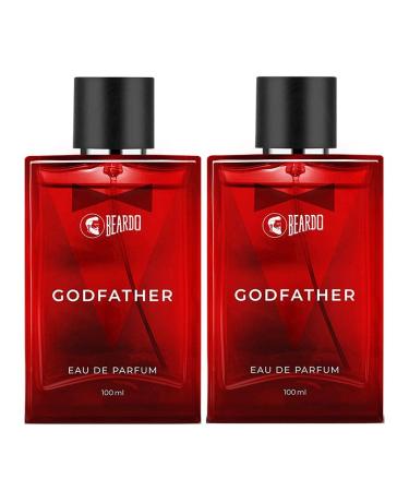 Be.ardo Go.dfather Eau De Parfum | Aromatic Spicy Perfume For Men Long Lasting | Date Night Fragrance Body Spray For Men 100Mlx2