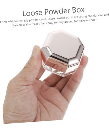 Healeved 12 Pcs Powder Box Cosmetic Powder Containers Empty Cream Jar Makeup Powder Sponge Golden Cover Abs 1 g (Pack of 1) Rose Goldx3pcs - Buy Online on GoSupps.com