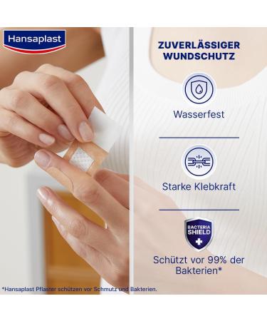 Hansaplast Universal Paving - 100 Dirt & Water-Repellent Strips | Strong Adhesive Large Plaster Set (30x72mm) - International Shipping Available - Buy Online on GoSupps.com