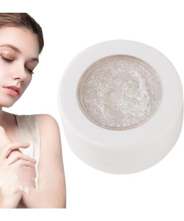 Glitter Eyeshadow - Pearly White Eyeshadow | 2.5g Shimmering Illuminating Powder Palette Pressed White Pearl for Face Cheek and Body Makeup for Women - Buy Online on GoSupps.com