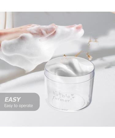 Baluue Foam Maker for Face Cleansers - 8cm Shower Bath Shampoo Cup Facial Cleansing Foamer Manual Clear Bubble Maker for Face Wash Skincare Travel Household - Buy Online on GoSupps.com