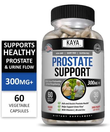 Kaya Naturals Prostate Support Supplement | Saw Palmetto DHT Blocker for Hair Growth, Sleep, Bladder Control & Stamina | 60 Capsules - Buy Online on GoSupps.com