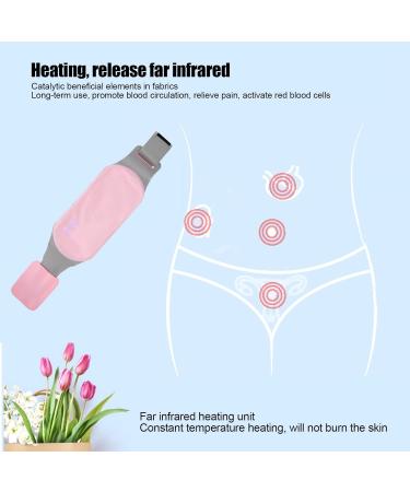 Lantro JS Menstrual Heating Pillow | Portable Electrically Heated Waist Belt for Cramps | 3 Massage Modes | Ideal for Women & Girls - Buy Online on GoSupps.com