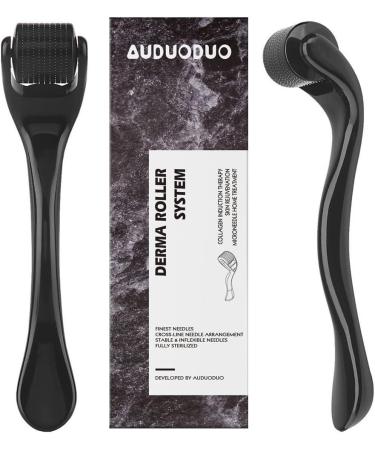 Professional Grade 1.0mm Derma Roller with 5 Real Silver Needles for Skin, Beard & Hair Growth - Buy Online on GoSupps.com