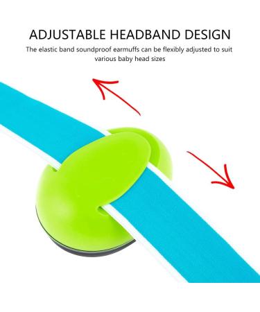 Baby Ear Protection Headphones Adjustable Baby Earmuffs NRR 30dB Hearing Protection (Green) - Buy Online on GoSupps.com