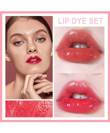 6 Colors Peach Lip Tint Stain Set | Long-Lasting Korean Lip Gloss | Multi-Use Non-Sticky Lip & Cheek Tint | Shop Internationally - Buy Online on GoSupps.com
