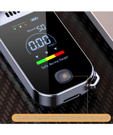 hoaker Digital Alcohol Tester Professional Breathalyzer with LCD Display USB Rechargeable Electronic Alcohol Tester Keychain - Buy Online on GoSupps.com