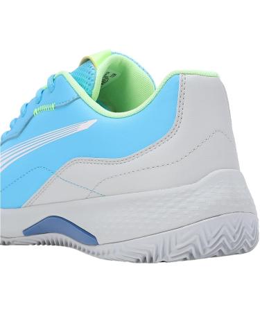PUMA Unisex Nova Smash Tennis Shoe 44 EU - Luminous Blue Puma White & Glacial Gray - International Shipping Available - Buy Online on GoSupps.com