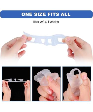 Gel Toe Separator & Stretcher for Yoga, Walking, Dancing - Bunion Relief & Toe Alignment for Women and Men - Buy Online on GoSupps.com