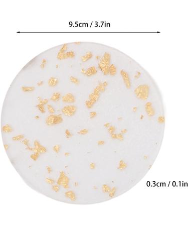  Semme Semme Acrylic Cosmetic Palette Makeup Mixing Tray Gold Foil Decor Thickened Easy to Clean Reusable Professional Makeup Artist Gel Nail Polish Foundation - Buy Online on GoSupps.com