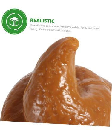 NOLITOY 6 pcs Simulation Poop Fake Dog Toy Novelty Mischief Poop Fake Poop Imitation Poop Prop Fake Human Poop Mini Prank Poop Toy Child Rubber Turn Signal Stress Khakix2pcs 7.5x6.5cmx2pcs - Buy Online on GoSupps.com