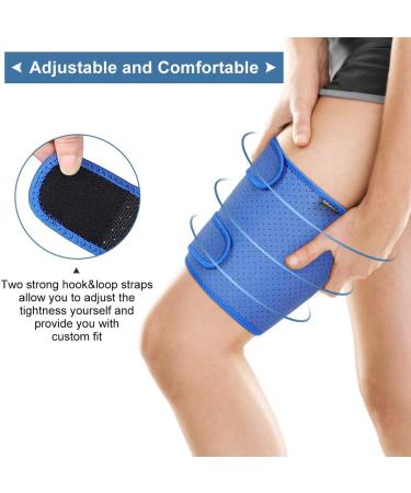 Buy Health Gear Thigh Compression Sleeve | Anti-Slip Support Brace for Hamstring Quad & Groin Pain Relief - International Shipping Available - Buy Online on GoSupps.com