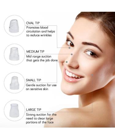 Pore Vacuum Blackhead Remover by Penelope SkinCare - Facial Electric Acne Extractor Kit with USB Rechargeable Suction Tool - Buy Online on GoSupps.com