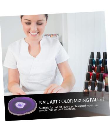 Healvian 120 Pieces Manicure Plate Nail Art Pallet for Mixing and Presenting Nails - Buy Online on GoSupps.com