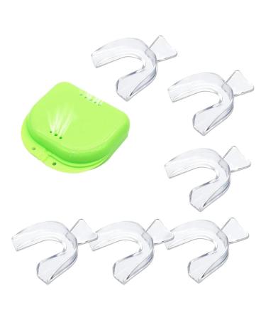 6PCS Dental Trays for Whitening Teeth Thermoplastic Teeth Whitening Mouth Trays Tooth Mouth Guard Whitening Teeth Trays with Case Mouth Guard Care Oral Hygiene Tooth Tool 6 Count (Pack of 1)
