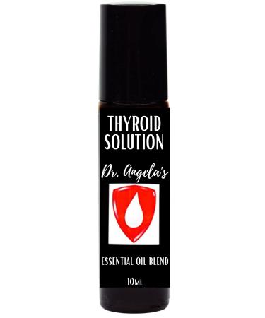 Dr. A's Thyroid Solution Essential Oil Blend | 100% Therapeutic Grade Frankincense & Myrrh | Energy, Metabolism & Weight Management Formula Roll-On Bottle