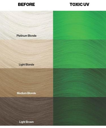 Crazy Color Neon Green UV Semi-Permanent Hair Dye 200ml - Vegan Formula, Highly Pigmented, No Bleach or Ammonia - Buy Online on GoSupps.com