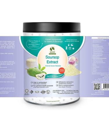 10x Pure 20:1 Soursop Fruit (Annona muricata) Standardized Extract Powder 100g - Buy Online on GoSupps.com