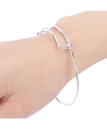 Stainless Steel Adjustable Bangle Rust Resistance Adjustable DIY Bracelet DIY Handmade Bangle 20PCS for Friends for Party - Buy Online on GoSupps.com