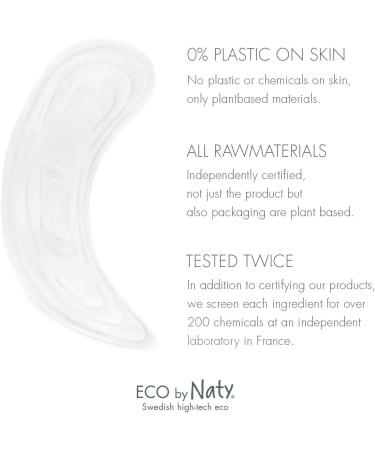 Eco by Naty Large Liners - 28 Pack, Plant-based, Vegan, 0% Plastic - Buy Online on GoSupps.com