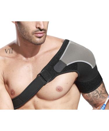 Adjustable Shoulder Heating Pad & Stability Brace - Breathable Comfort for Neck & Shoulder Relief - Buy Online on GoSupps.com