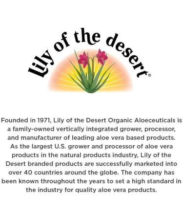 Lily of The Desert Aloe Vera Gel 16 oz - Pack of 2 | Organic Soothing Gel - Buy Online on GoSupps.com