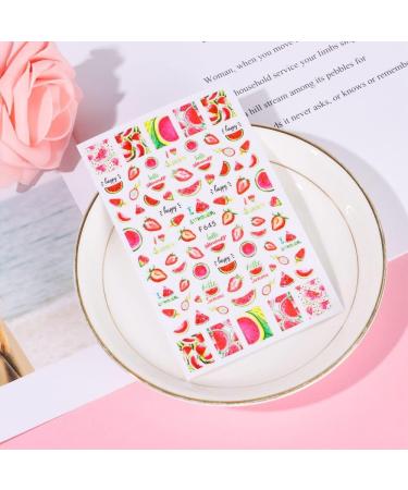 DIY Manicure Decor Summer Fruits Water Transfer Nail Salon Nail Tips Nail Decals Nail Stickers Self-Adhesive(D) - Buy Online on GoSupps.com