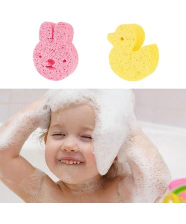 Buy 2-Piece Children's Bath Sponge Set | Cute Cartoon Konjac Baby Shower Sponge - Buy Online on GoSupps.com