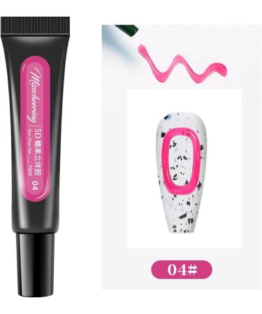 Nail Gel | Stereo Adhesive Nail Polish Gel Long-Lasting Healthy Resin Nail Gel Polish Easy to Apply for at Home Highly Pigmented Nail Polish Gel for Lover Girl Mother Nicything 04 - Buy Online on GoSupps.com