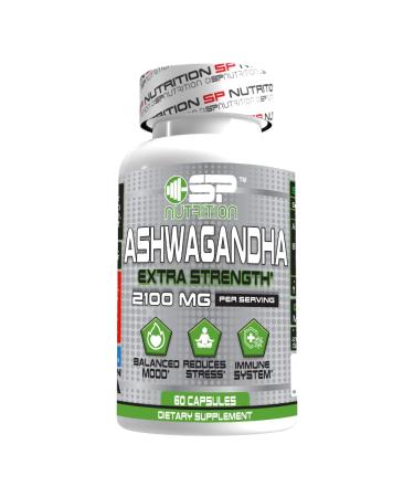S Nutrition Ashwagandha Extra Strength Supplement 2100mg per Serving 60 Capsules Stress & Mood Support