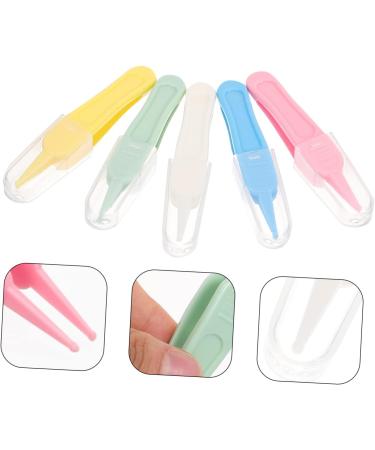 Healeeved 5ST Round Clip Ear Wax Remover for Toddlers | Daily Nose Cleaner Tweezers for Small Children | Safe ABS Baby Cleaning Tool in Medium Sorted Colors - Buy Online on GoSupps.com