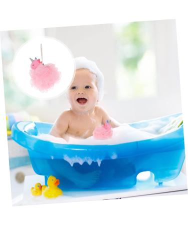 2pcs Unicorn Bath Ball for Kids - Cartoon Bath Scrubber & Poufs | Toddler Shower Mesh Ball - Perfect for Fun Bath Time - Buy Online on GoSupps.com