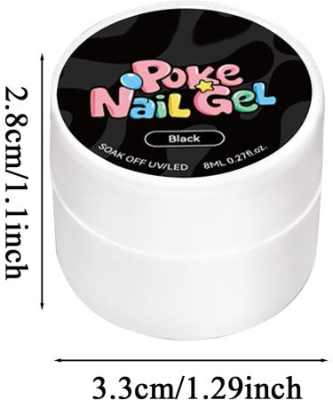  G n rique Gel Nail Kit Black and White Hollow Wave Design Gel Highly Pigmented Modeling Glue for Creative Line Work and 3D Nail Effects Smooth and Long-Lasting Application - Buy Online on GoSupps.com