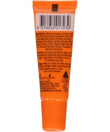 Healthy Care Paw Paw Lip Balm 10g - Nourishing & Moisturizing Balm for Soft Lips - Buy Internationally - Buy Online on GoSupps.com