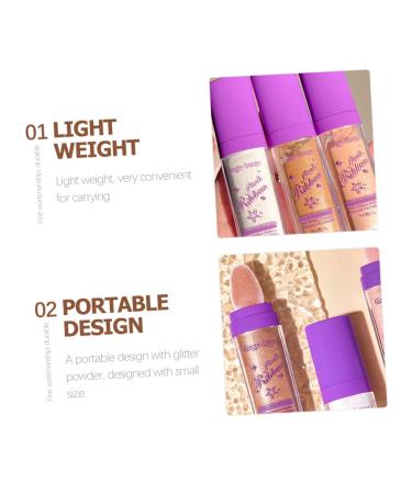 FOMIYES 9 Pcs Highlight Powder Glitter Fairy Highlighter Sticks & Loose Face Makeup Assorted Colors for a Radiant Glow - Buy Online on GoSupps.com