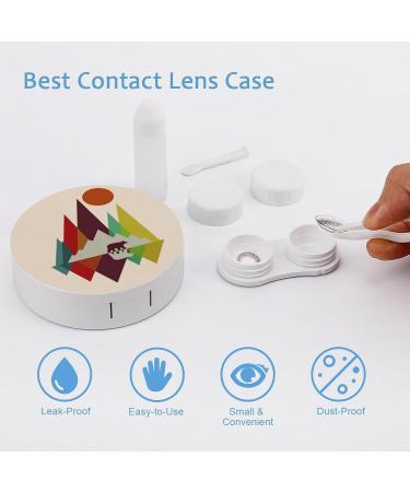 California Mountains Bear Contact Lens Travel Kit | Portable Cute Contact Box with Mirror for Outdoor Use - Shop Now - Buy Online on GoSupps.com