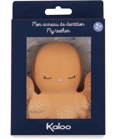 Kaloo Petit Calme Octopus Bite Ring - Natural Rubber Ergonomic & Soft 10 cm - Ideal for Babies from Birth - Orange (K970705) - Buy Online on GoSupps.com