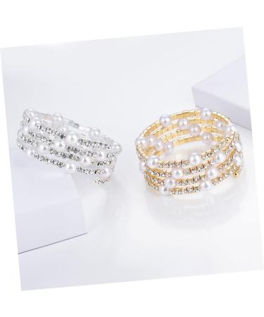 CALLARON Pearl Bracelets Bangle Bracelets for Women Diamond Bracelet Hand Jewelry Bracelet for Women Rhinestone Bracelet Women Jewelry Rhinestones Miss Clamp Drill - Buy Online on GoSupps.com